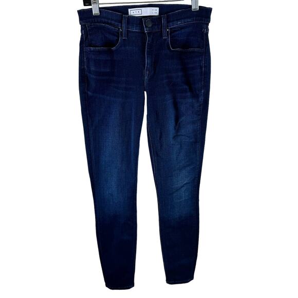 Anthropologie AYR Jac's Jean Dark Wash Skinny Ankle Fit Denim Jeans Size 28 - Picture 1 of 8